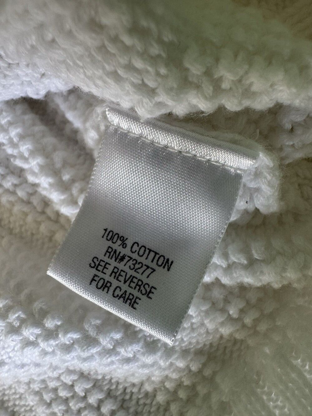 Sonoma White Cotton Hooded Zip Sweater Short Sleeve Knit M - Picture 6 of 7